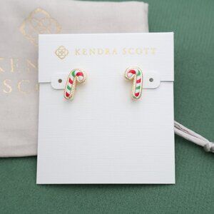 Kendra Scott Candy Cane Stud Earrings Gold